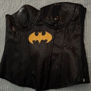 Women’s Batwoman sequin corset top Halloween costume